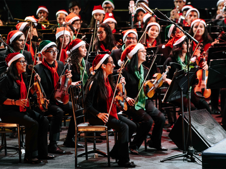 Orquesta en escenario
