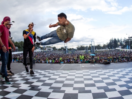 Bailarines de breakin