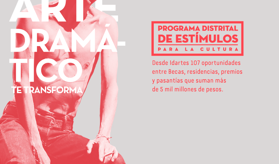 Poster de la jornada Informativa sobre estímulos en teatro