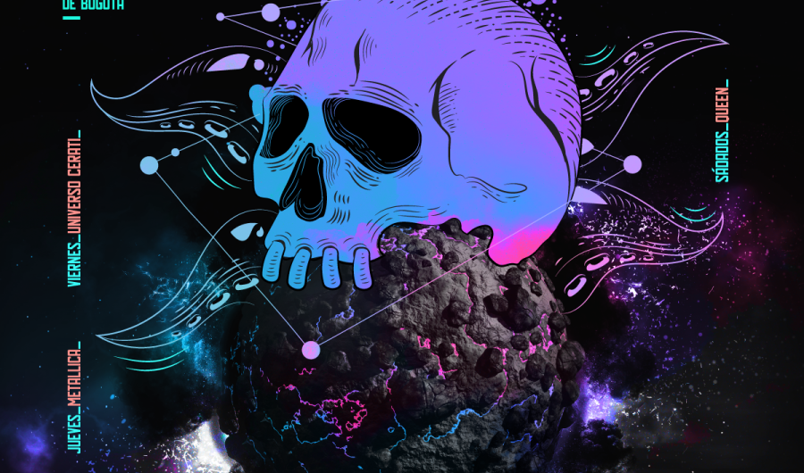 Poster de Proyección Láser Bandas Musicales