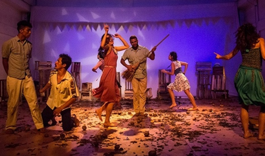 Escena de montaje de danza