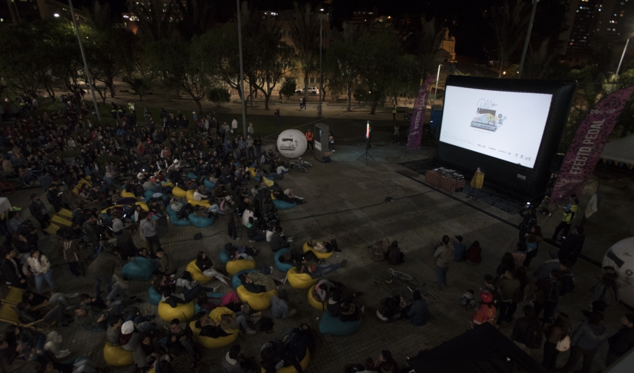 Fotografía de un evento de Pelis por Bogotá