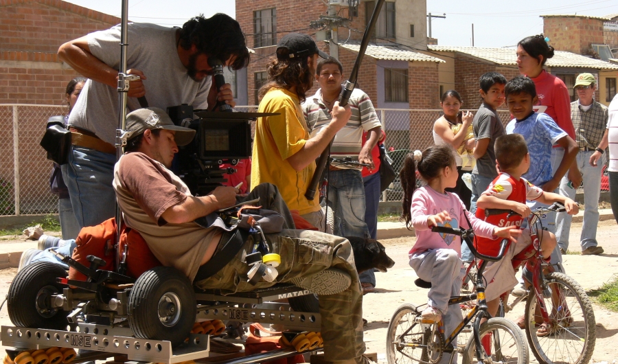Rodaje del cortometraje El almuerzo