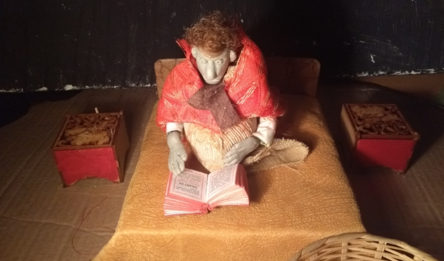 La Abuelita y la muerte: Teatro lambe lambe