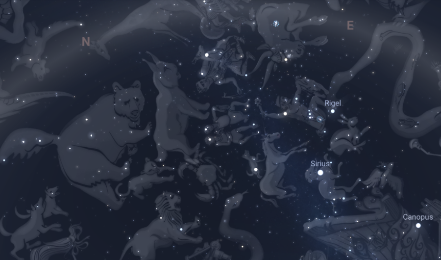 ¿Hay un circulo de  animales en el cielo?