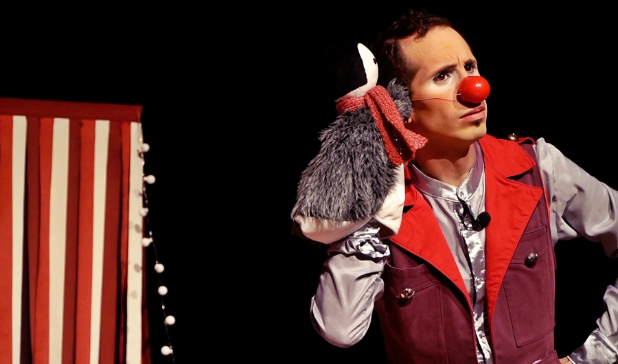 Payaso en escena