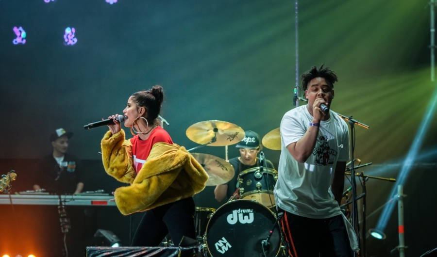 Cantantes en escena de Hip Hop
