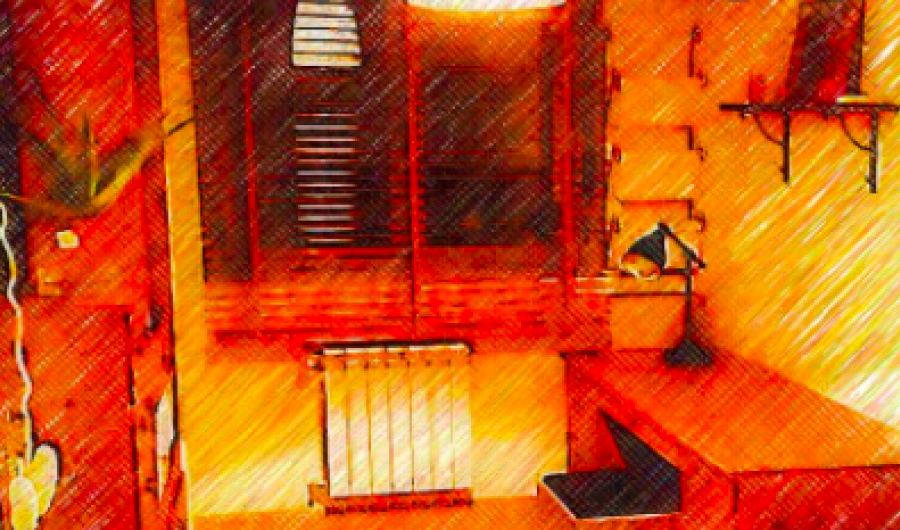 habitación amueblada