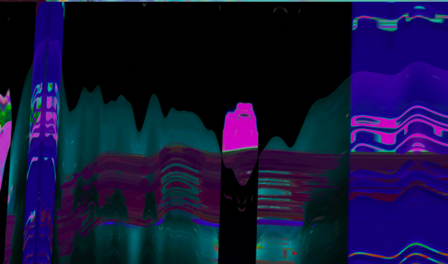 imagen llena de colores distorsionada 