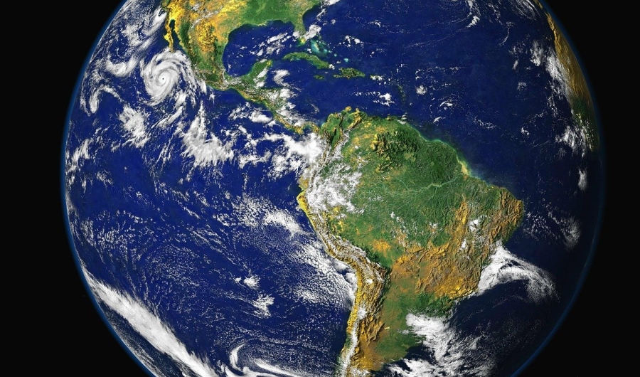 Planeta Tierra visto desde el espacio.