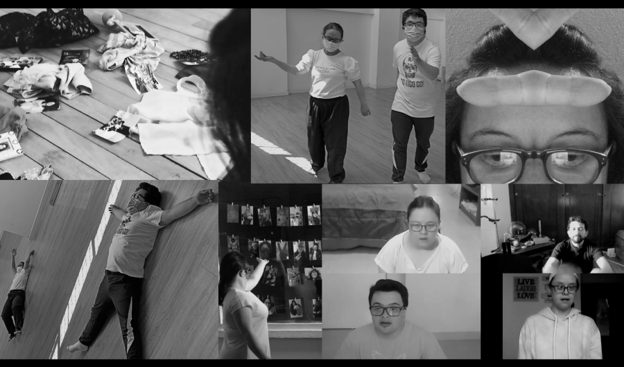 Collage en blanco y negro de los participantes de la fundación Kinescencia.