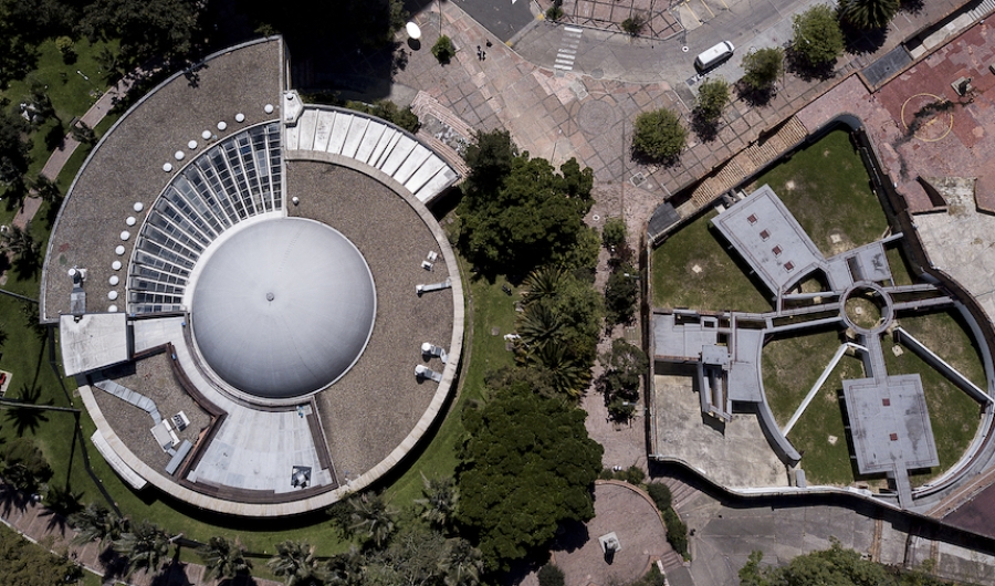 Imagen desde arriba del Planetario de Bogotá