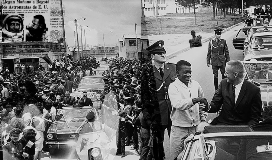 Foto con un desfile de carros y policías