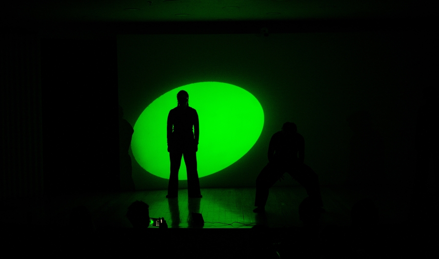 Artista en performance