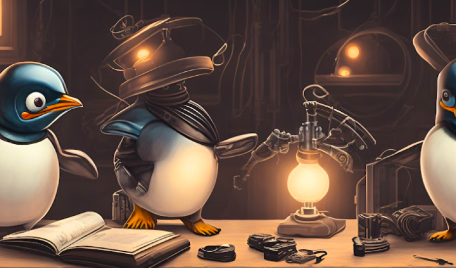 Ilustración de Pinguinos
