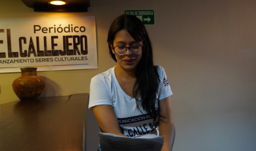 Laura María Rodríguez, editora del periódico El Callejero
