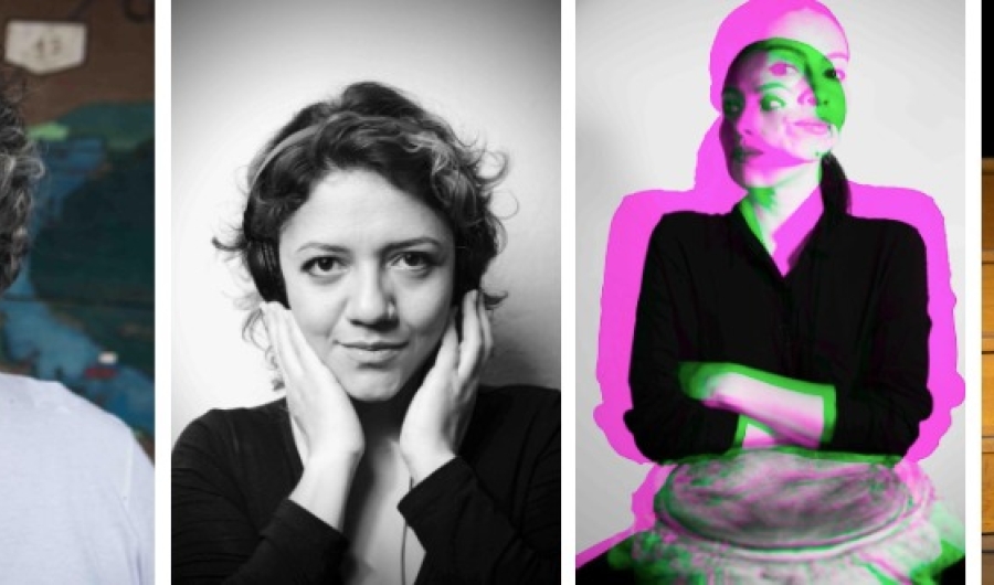Ana María Romano G., Laura Wiesner, María del Rocío Medina y Violeta Ospina