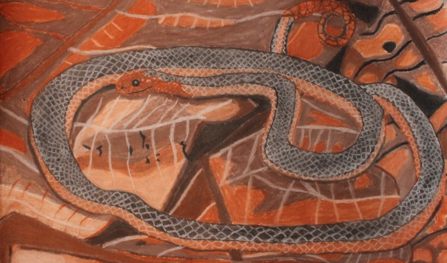 Obra de uno de los artistas participantes.