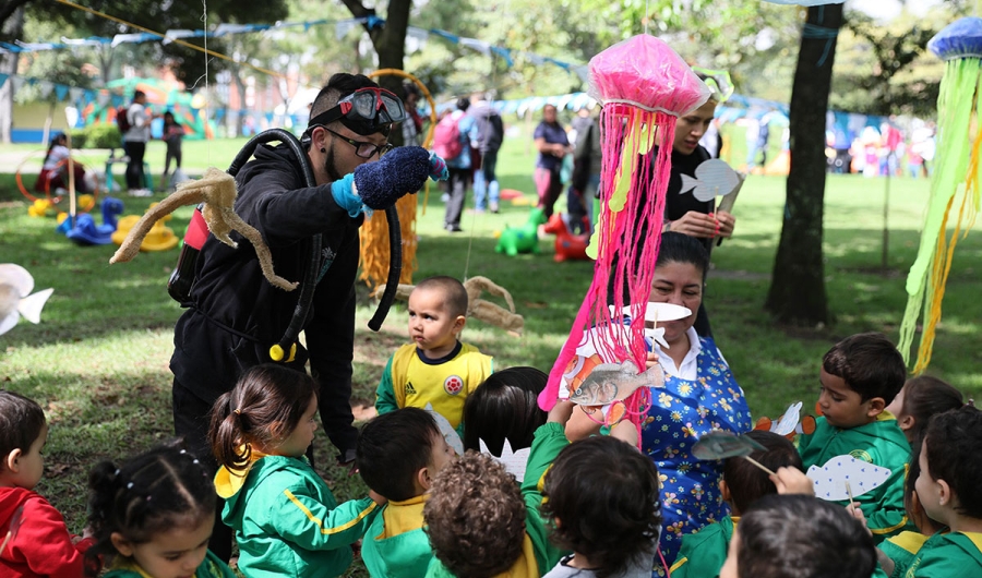 bebés al parque