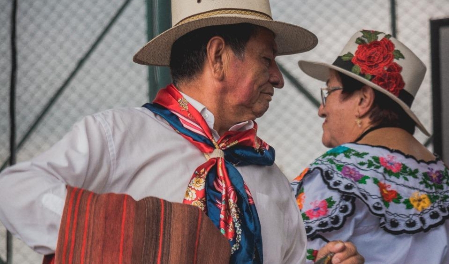 Pareja de bailarines santandereanos