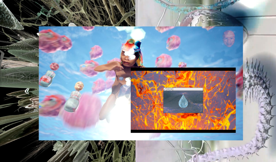 Collage de obras de Real Mix: Las Ficciones de la Materia