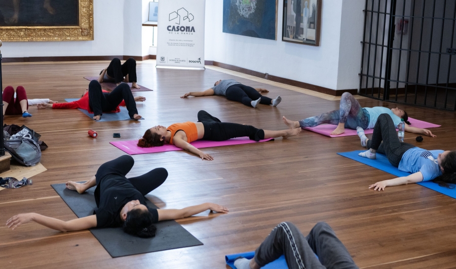 Sesión de yoga