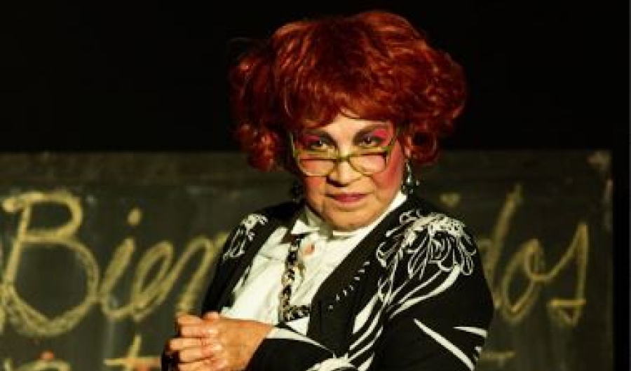 Profesora Rosalba en escena 