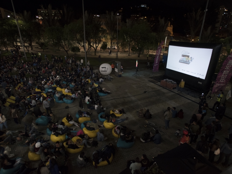 Fotografía de un evento de Pelis por Bogotá