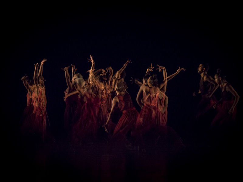 Bailarines en escena