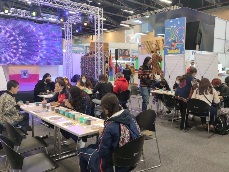 Sala Nencatacoa del Idartes en la Feria del libro de Bogotá