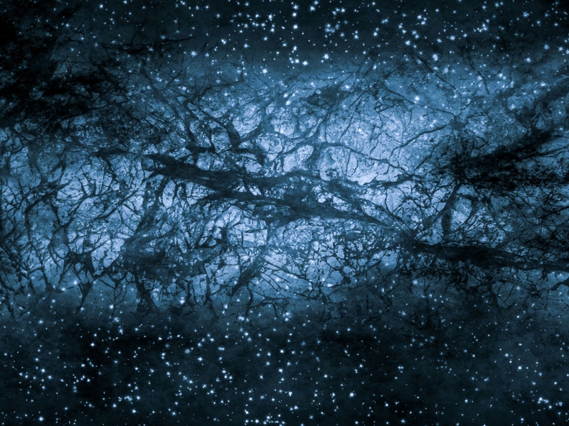 Simulación de los filamentos del universo. Shutterstock
