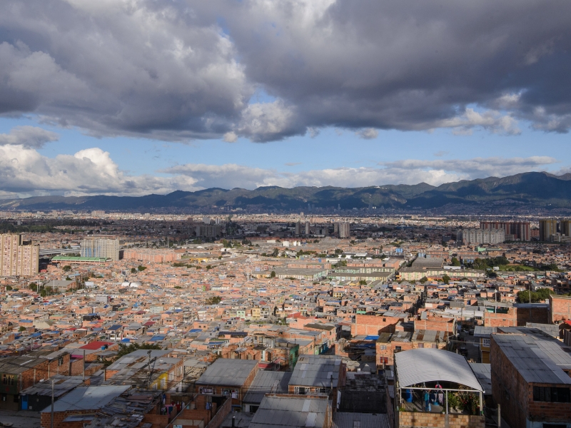 Panorámica de Ciudad Bolívar de día. 