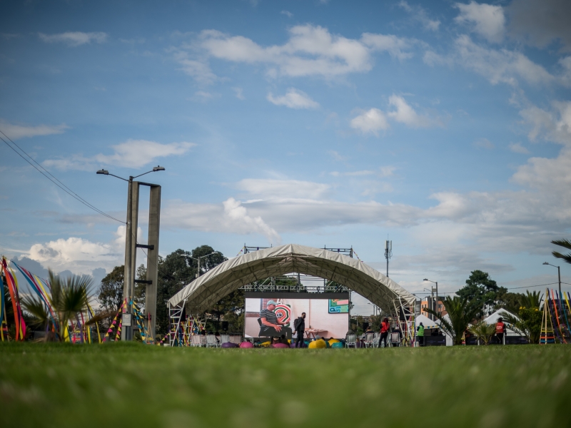 Pantalla al aire libre para proyecciones 