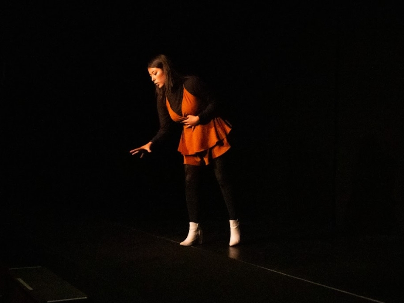 Ana María Rincón en escena