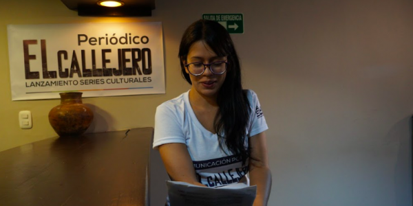 Laura María Rodríguez, editora del periódico El Callejero