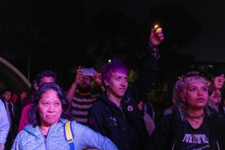 Público en Cinemateca al parque Puente Aranda.