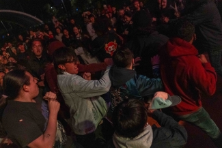 Público en Cinemateca al parque Puente Aranda.