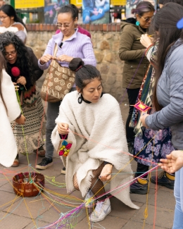 Feria de tejido de mujeres rurales en Usme