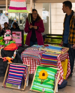Feria de tejido de mujeres rurales en Usme