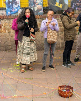 Feria de tejido de mujeres rurales en Usme