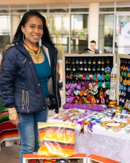 Feria de tejido de mujeres rurales en Usme