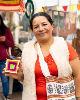 Feria de tejido de mujeres rurales en Usme