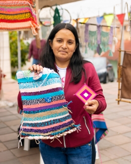 Feria de tejido de mujeres rurales en Usme