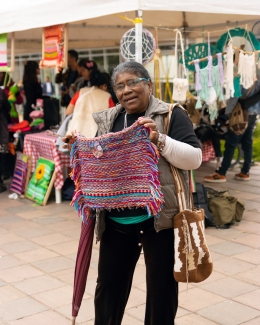 Feria de tejido de mujeres rurales en Usme