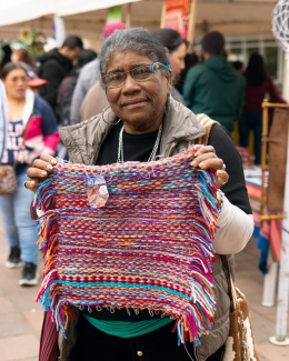 Feria de tejido de mujeres rurales en Usme