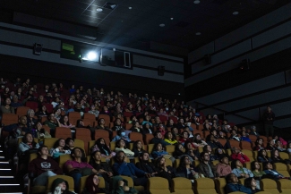 Proyección de las películas durante la celebración de los 52 años de la Cinemateca de Bogotá.