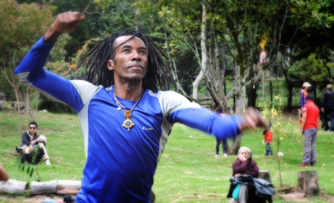 Bailarín y tallerista Jairo Cuero