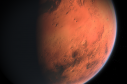 Imagen de un fragmento del planeta rojo Marte. 