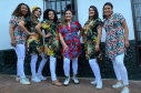 6 mujeres que conforman la agrupación Flor de Cerezo
