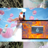 Collage de obras de Real Mix: Las Ficciones de la Materia